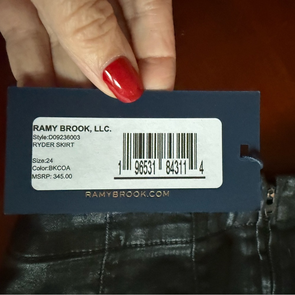 Ramy Brook Black Lace-Up Mini Ryder Skirt - Picture 4 of 10